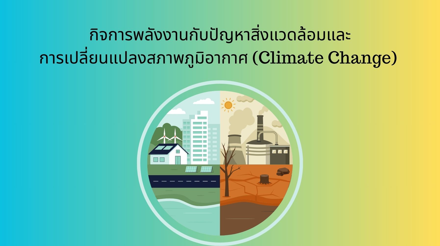 กิจการพลังงานกับปัญหาสิ่งแวดล้อมและการเปลี่ยนแปลงสภาพภูมิอากาศ (Climate Change) OAC238