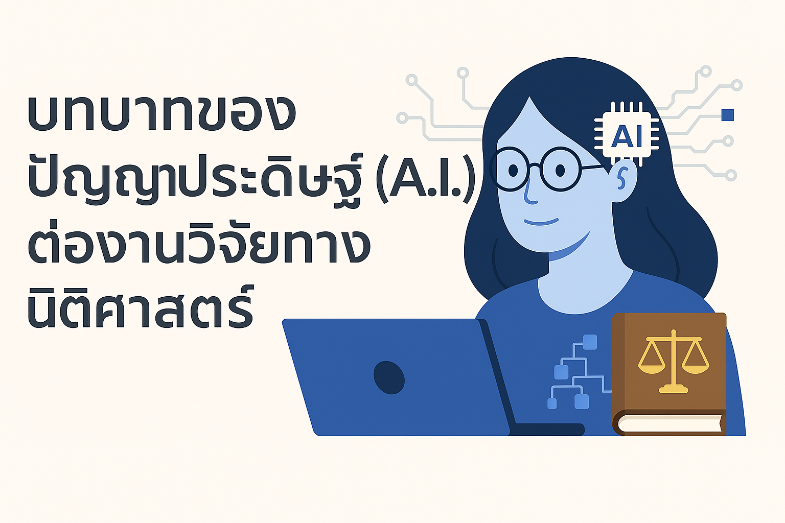 บทบาทของปัญญาประดิษฐ์ (A.I.) ต่องานวิจัยทางนิติศาสตร์ OAC253
